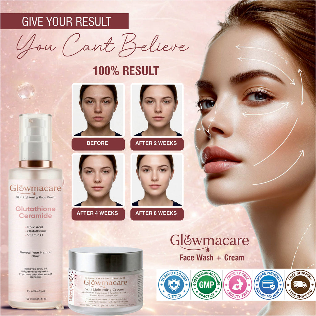 GlowmaCare 7 Days Glow Kit Face Wash + Brightening Cream
